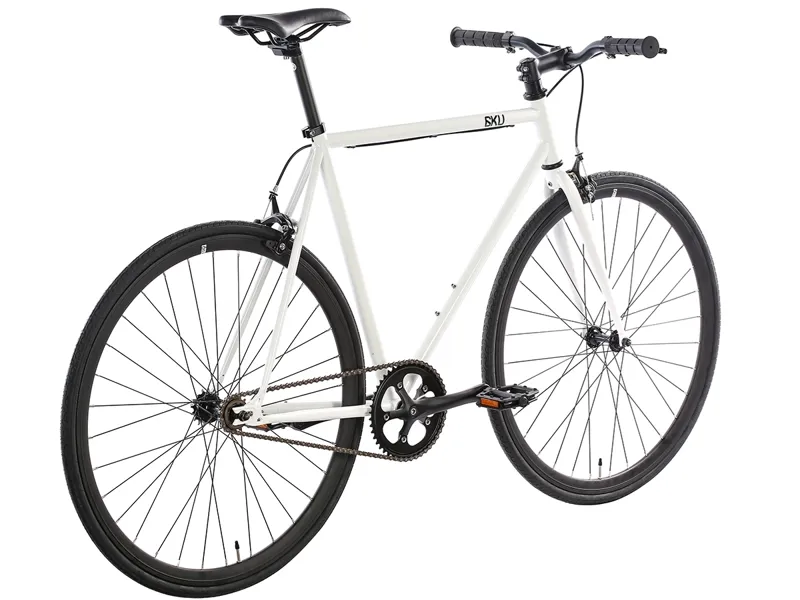 6KU Evian 2 Single Speed Bike - White/Black-2
