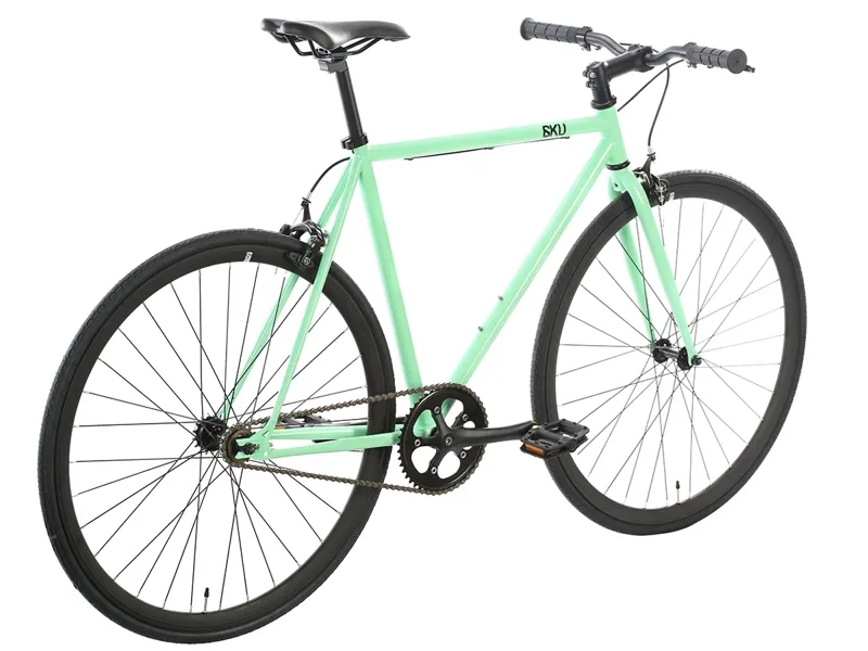 6KU Milan 2 Single Speed Bike - Green/Black-2