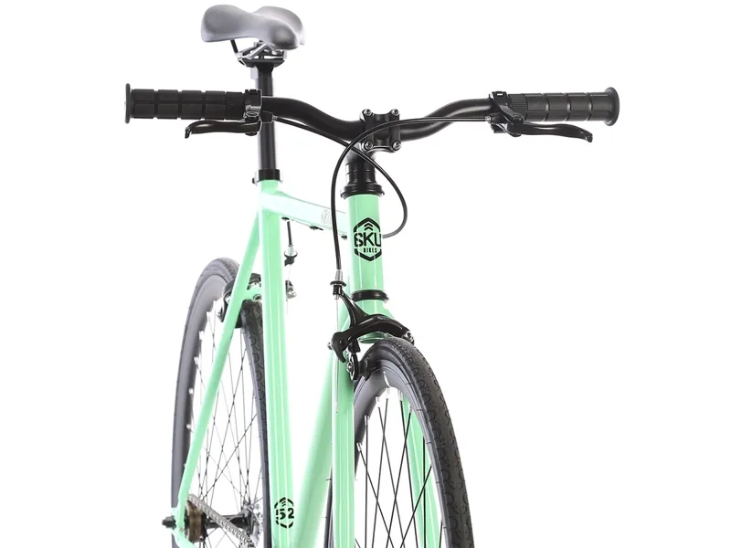 6KU Milan 2 Single Speed Bike - Green/Black-3