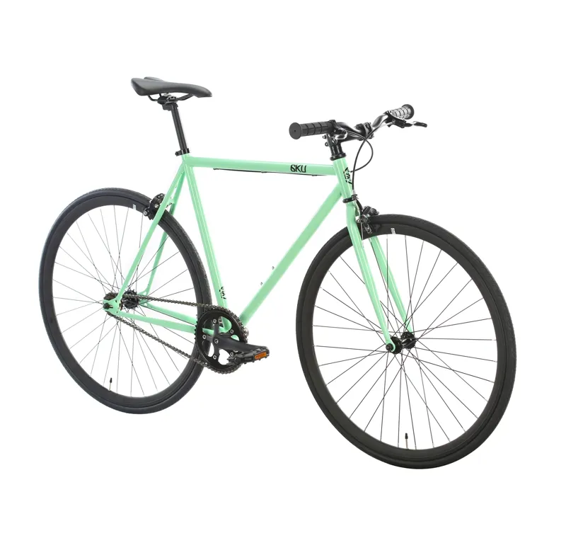 6KU Milan 2 Single Speed Bike - Green/Black-1