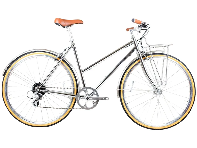 BLB Butterfly 8 speed Ladies Town Bike - Chrome
