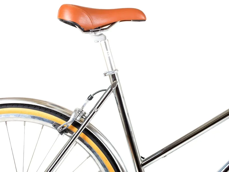 BLB Butterfly 8 speed Ladies Town Bike - Chrome-4