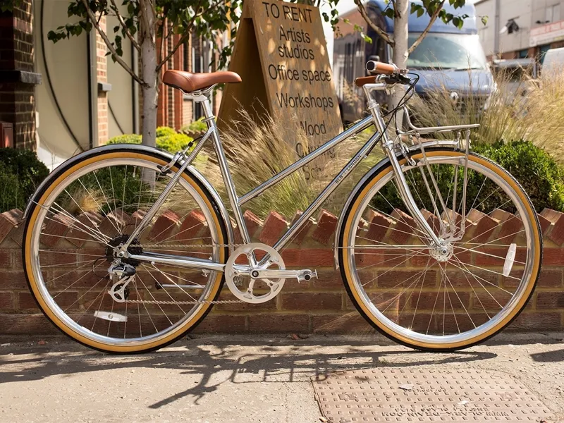 BLB Butterfly 8 speed Ladies Town Bike - Chrome-2