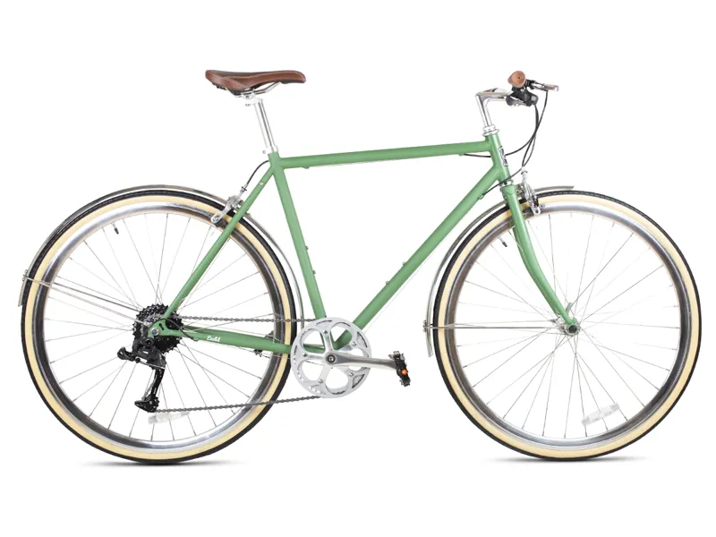 6KU Odyssey - Mens 8spd City - Silverlake Green