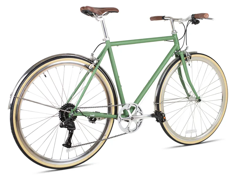 6KU Odyssey - Mens 8spd City - Silverlake Green-2