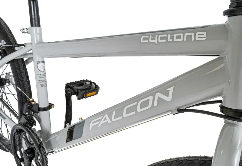 Falcon Cyclone 24 14-inch Bike in Light Grey-3