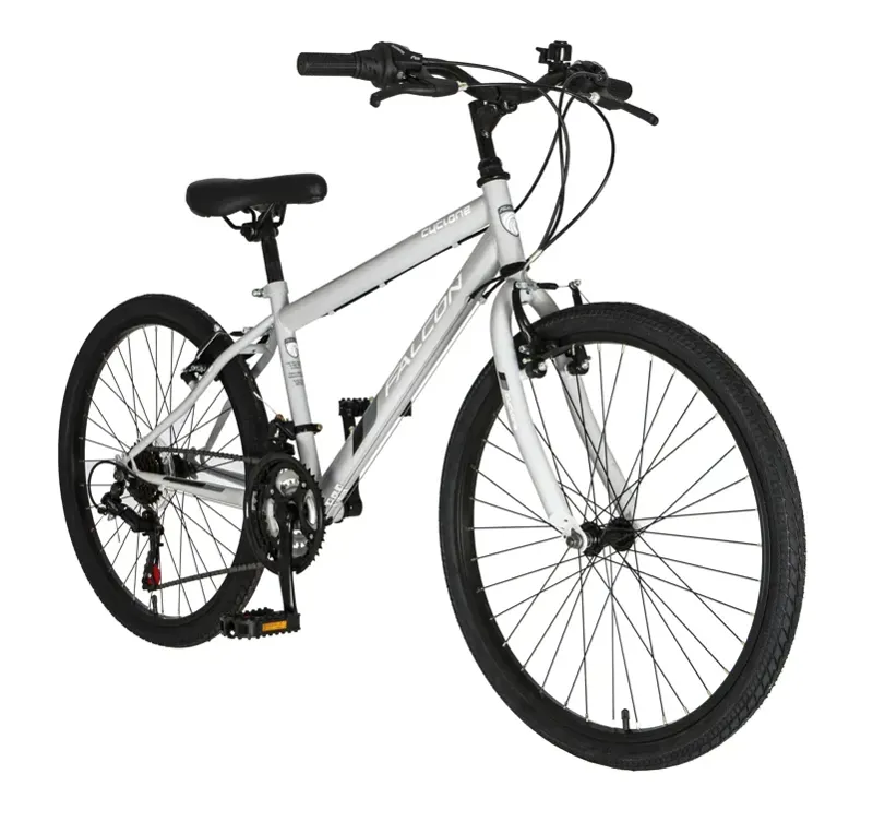 Falcon Cyclone 24 14-inch Bike in Light Grey-1
