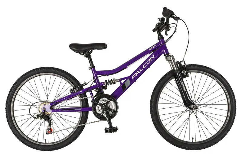 Falcon Siren 24 12-inch Frame Kids Bike in Purple