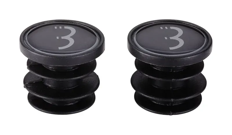 BBB EndCaps Logo Bar End Plugs in Black