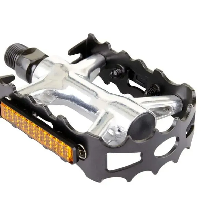 M Part Primo Alloy MTB Pedals in Black/Silver-2