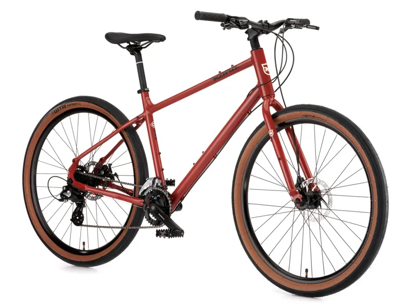 Kona - Dew - Urban / Commuter Hybrid Bike - Red-1