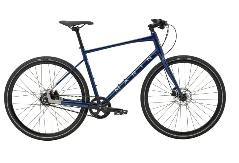 Marin Presidio 3 Road Bike In Gloss Navy/Dark Silver/Silver Cyan