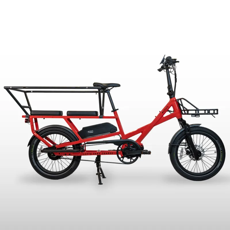Estarli L20 2.0 Longtail 600Wh Electric Cargo Bike - Family Pack-2