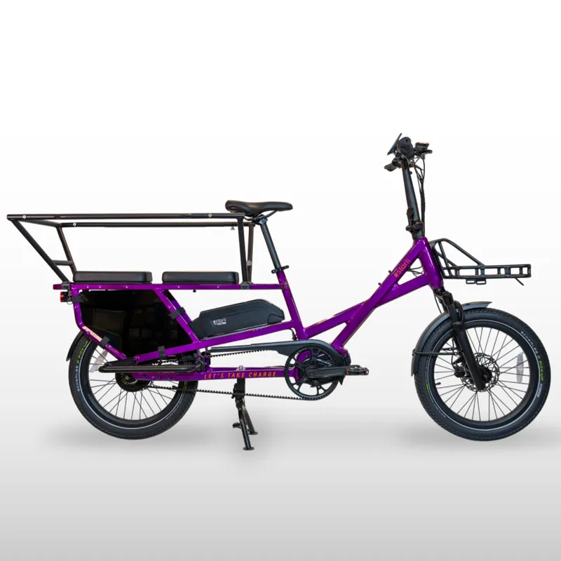 Estarli L20 2.0 Longtail 600Wh Electric Cargo Bike - Family Pack-4