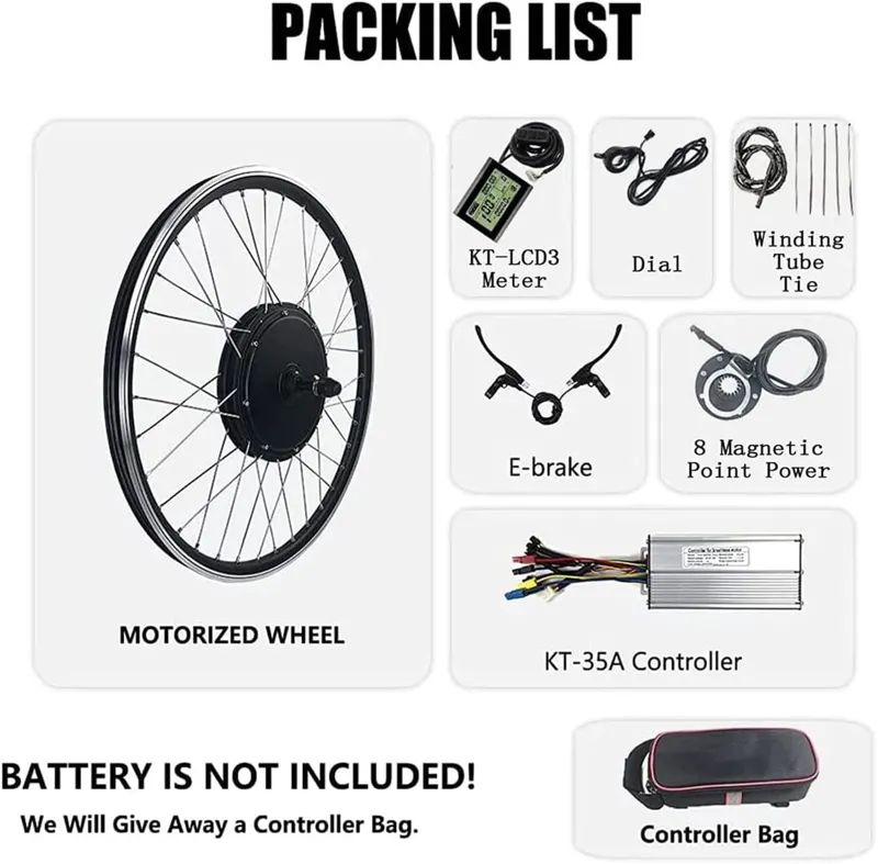 VERDI 48v 1000w Front Hub Motor Kit: Register with DVLA-1