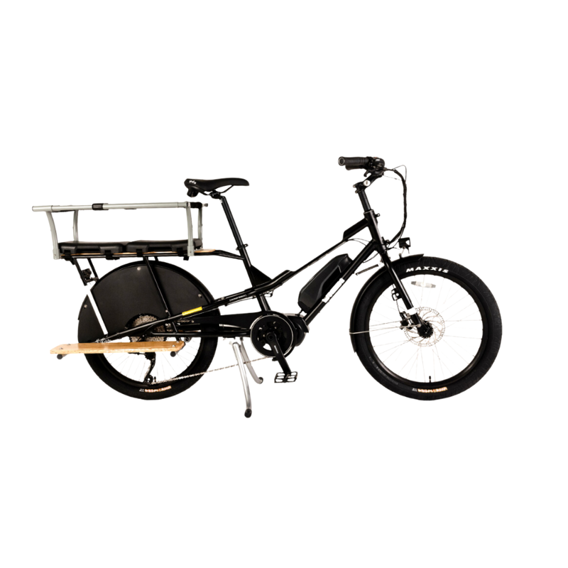 Yuba Kombi Shimano E6 Electric Cargo Black-1