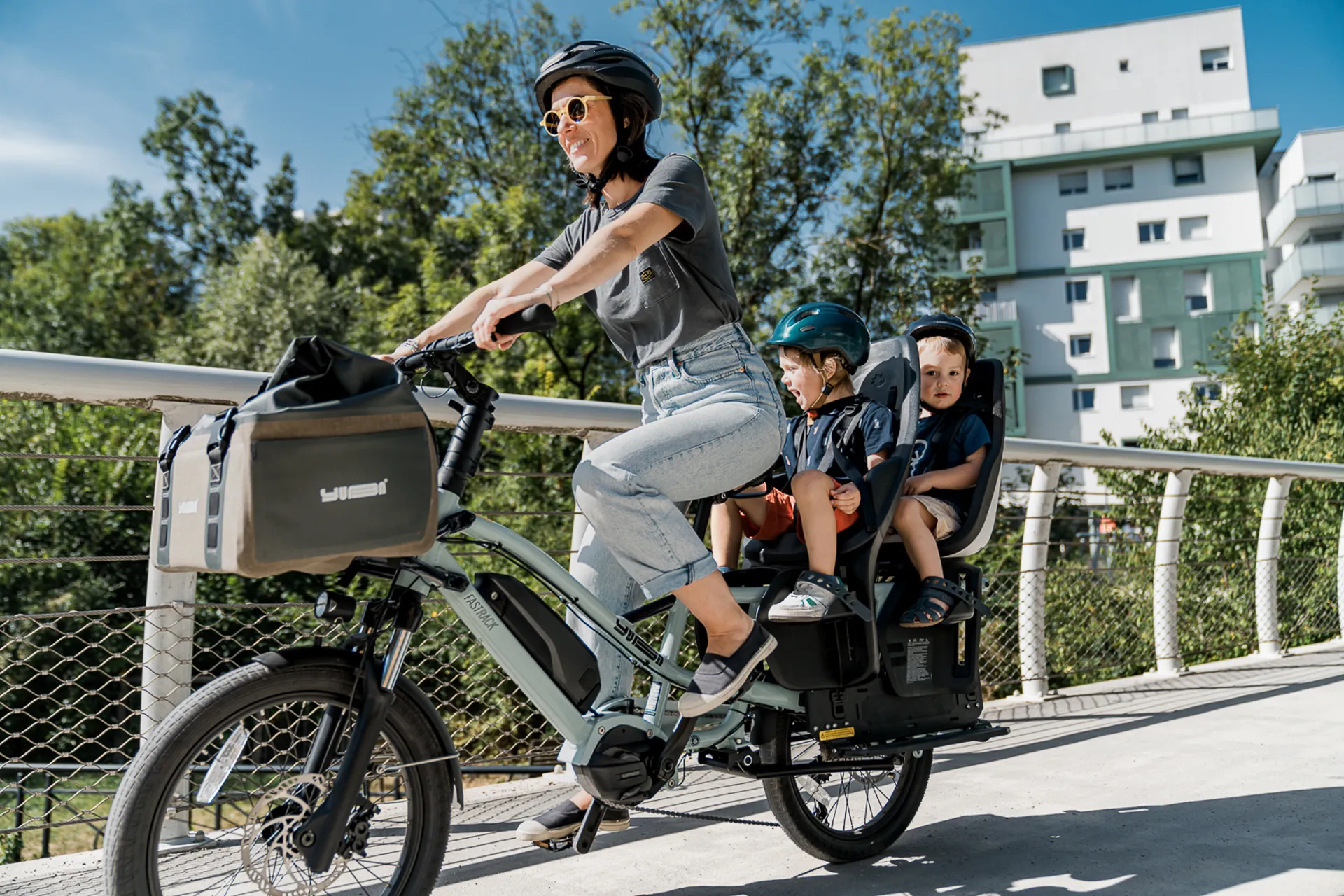Yuba Fastrack Family Electric Cargo Bike