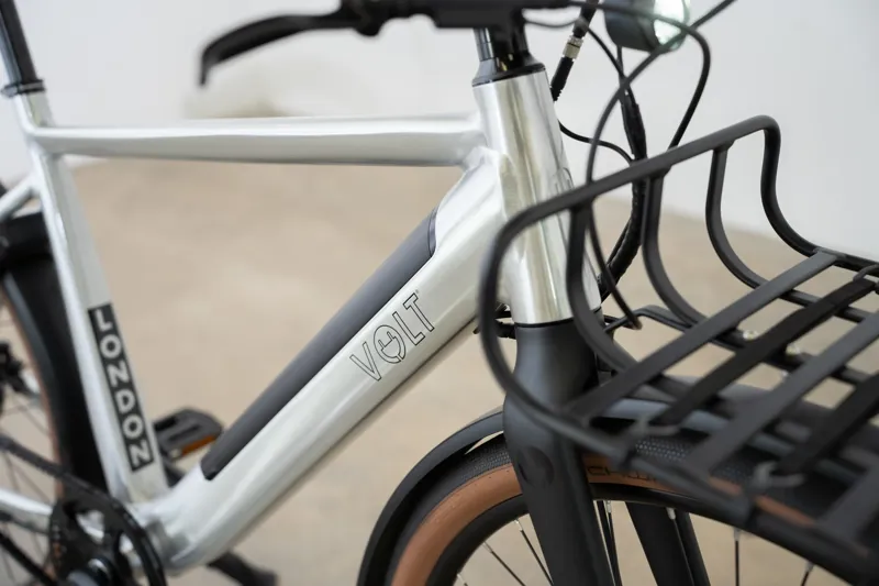Volt London Urban Hybrid Electric Bike - Silver-4