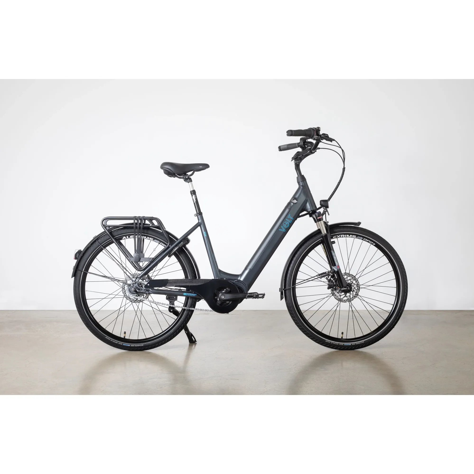 Volt Regent Step Through Electric Bike Blue Grey