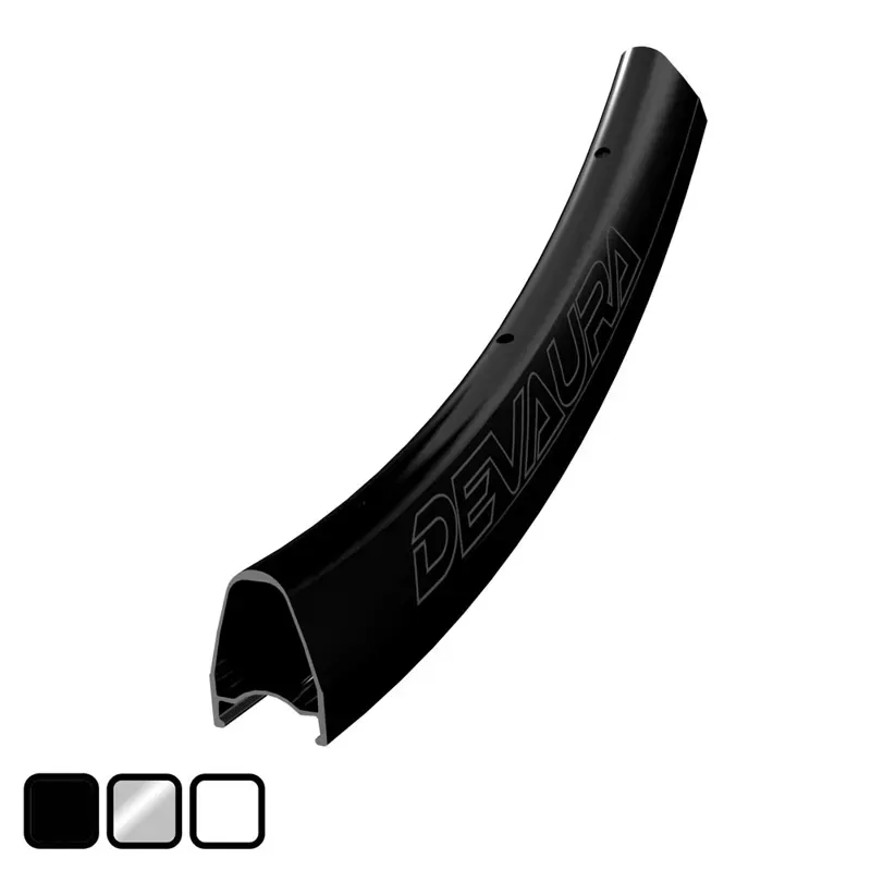 Halo Devaura 700c Disc Brake Wheel Rim in Stealth Black 