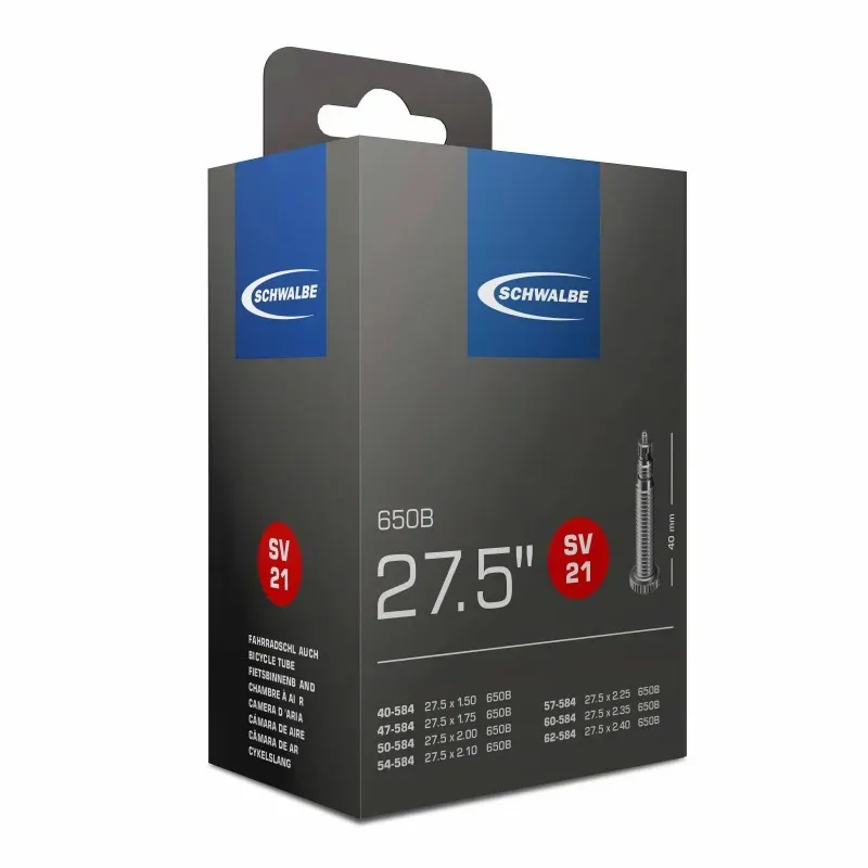 Schwalbe SV21 27.5-inch Inner Tube in Black