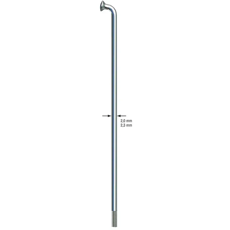 Sapim Leader Spokes in Silver - 254mm