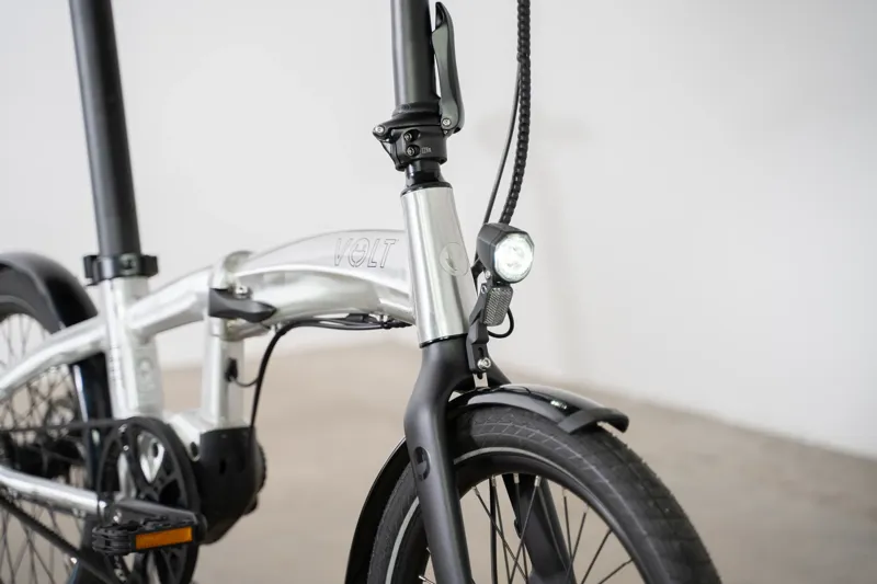 Volt Lite Mid Drive Folding Bike - Silver-3